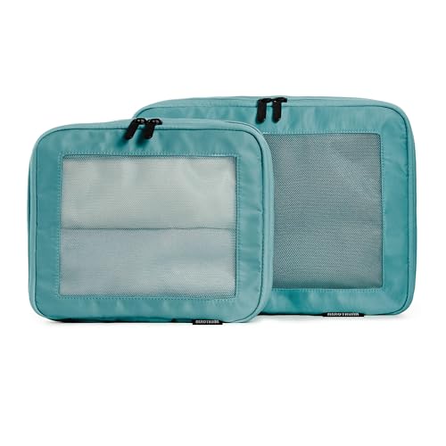 Aerotrunk 여행용 압축 패킹 큐브, 2팩, 청록색 - color: 청록색, size: 2개입
