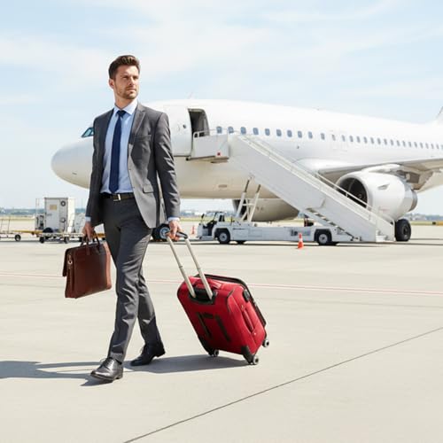20'' Carry on Luggage,Softside Suitcase,Expandable 15% - color: Red, size: Carry-On 20-Inch