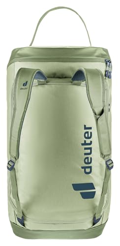 Deuter Unisex Duffel Pro Roller 90, Convertible 90L Travel Duffel with Wheels & Backpack Straps - Mineral-Grove - color: Mineral-Grove