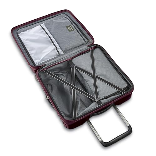 Samsonite Stryde 2 Hardside Expandable Luggage with Double Spinner Wheels, Medium Glider, Merlot - color: Merlot, size: Checked-Medium Spinner