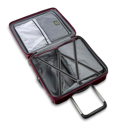 Samsonite Stryde 2 Hardside Expandable Luggage with Double Spinner Wheels, Medium Glider, Merlot - color: Merlot, size: Checked-Medium Spinner