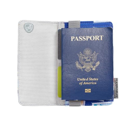 Travelon RFID Blocking Flap Passport Holder - color: World Attractions Print