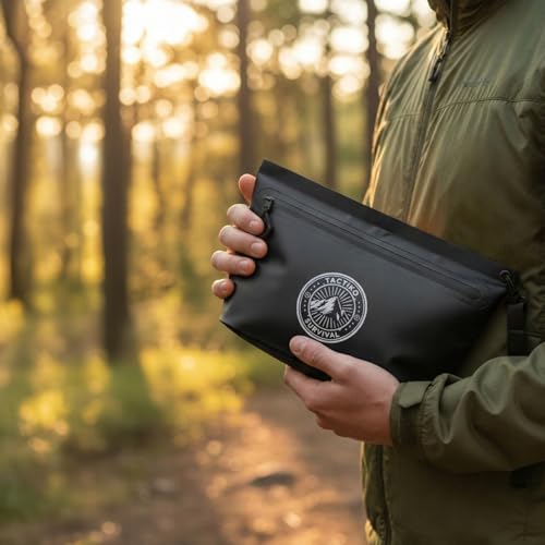 Tactiko 3L Heavy-Duty Zipper Pouch – Splash-Resistant Gear Organizer - color: Black