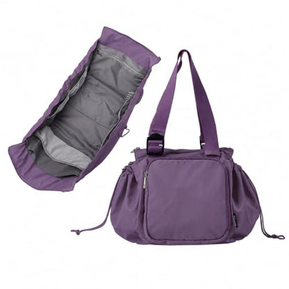 Everyday Bag Tote for Women, Spacious Diaper Bag with 16 Pockets, Durable Travel Bag, Sleek Work Shoulder Bag - color: Twilight Purple