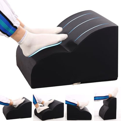 Foot Rest for Under Desk at Work.Multifunctional 3-Tier Foot Stool - color: Black