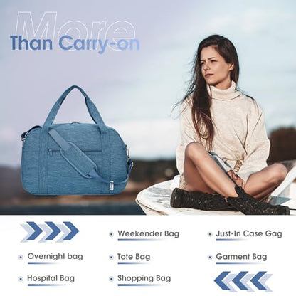 Narwey Carry on Duffle Bag Underseat for Airplane, Personal Item Travel Bag - color: B-Navy Blue, size: Small without laptop compartment