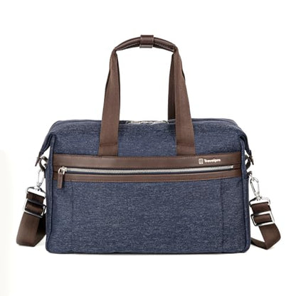 Travelpro Platinum Elite Carry on Soft Travel Underseat Tote Bag, Weekender, Overnight, Men and Women,16.5 Inch - color: True Navy Blue