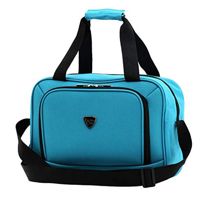Travelers Club Chicago Hardside Expandable Spinner Luggage, Teal, 5 Piece Set - color: Teal, size: 5-Piece Set