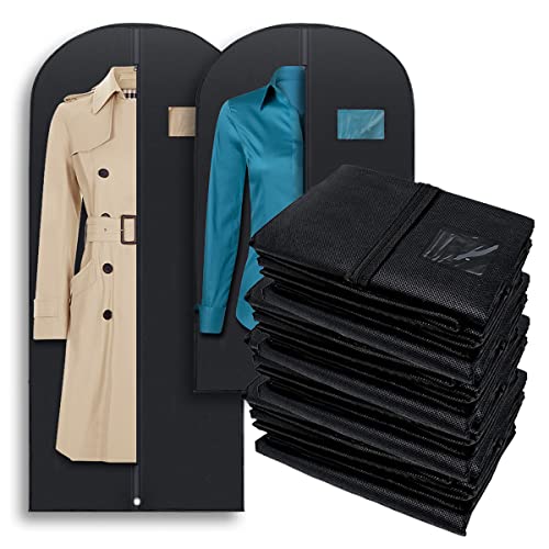 Plixio Garment Bags Suit Bag for Travel, Black - Mixed Sizes: 100 Pack - size: Black - 100 Pack (Mixed Sizes)