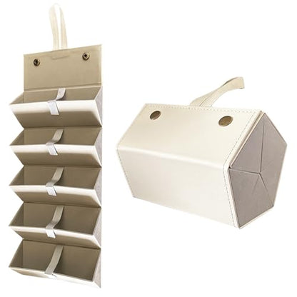 Longjet Sunglasses Organizer Travel Glasses Case Eyeglasses Storage Box - color: White