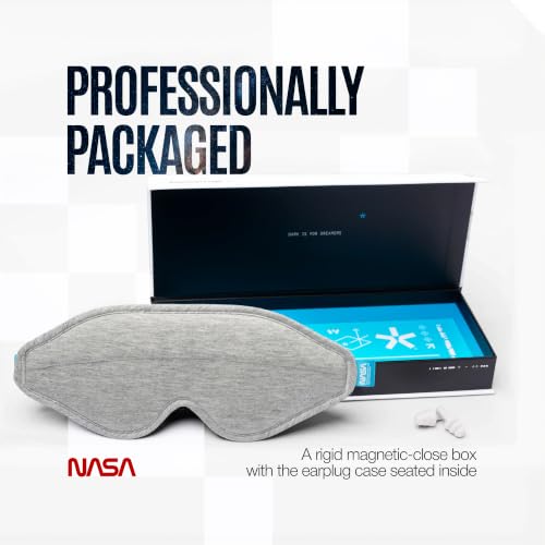 NASA Sleep Mask with LightBlock™ Barrier - color: Stellar Black & Lunar Grey