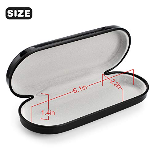 Vemiss Hard Shell Eyeglass Cases, Lightweight Portable Glasses Case for Women Men - color: 2 Pack (Green, Yellow)