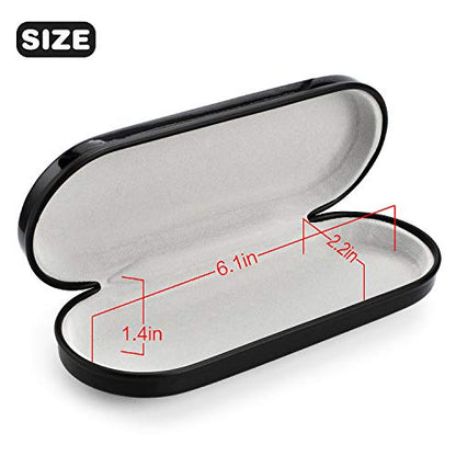 Vemiss Hard Shell Eyeglass Cases, Lightweight Portable Glasses Case for Women Men - color: 2 Pack (Green, Yellow)