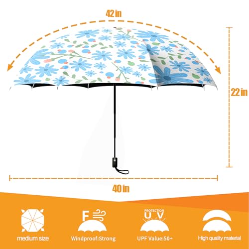 Folding Umbrella, Automatic Small Compact, Sun & Rain - color: MT28