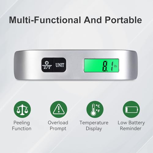 Luggage Scale, 110 Pounds Digital Luggage Scale Battery Included