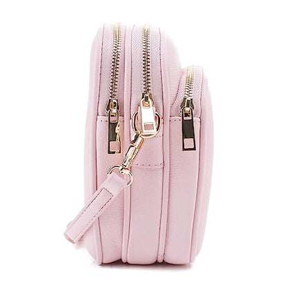 Mali+Lili, Josie Triple Zip Crossbody Bag - color: Blush