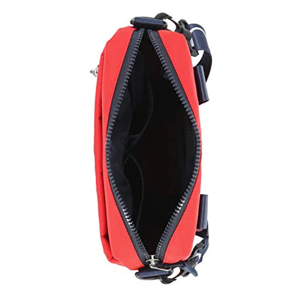 Nautica Nylon Bean crossbody/Belt Bag adjustable shoulder strap - color: Red
