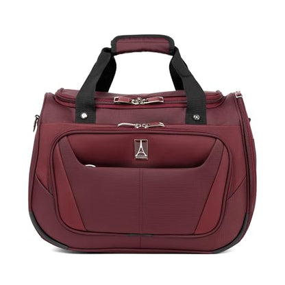 Travelpro Maxlite 5 Softside 2pc Set Expandable Carry On Luggage with 4 Spinner Wheels/Soft Underseat Tote, Lightweight Suitcase, Men and Women, Burgundy - color: Burgundy, size: 2-Piece Set (21/Tote)