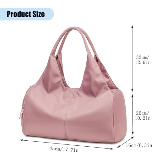 Forestfish Gym Bag For Women With Shoes Compartment & Wet Dry - color: Pink