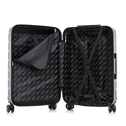 InUSA TREND Luggage with Spinner Wheels | Durable Lightweight Hardside Suitcase, Travel bag with Handle and Trolley, 28-Inch Large Checked luggage | Black - color: Black, size: 28 Inch