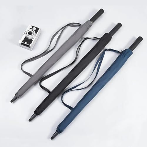 USA Large Oversize Golf Umbrella Double Canopy Vented Windproof Stick Umbrella with Teflon Coating, Automatic Golf Umbrellas,Black - color: Black, style: Modern