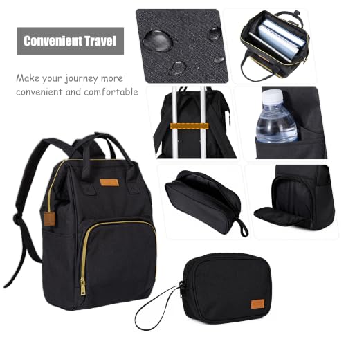 Softside Carry On Luggage Set & Spinner Wheel, Expandable Travel Suitcase - color: Coffee