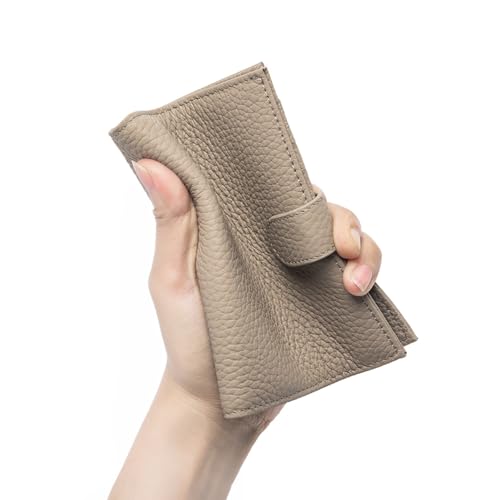RFID Passport Holder, Leather, RFID Blocking, Eleph Grey - color: Elephant Grey