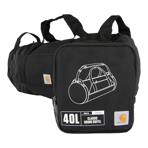 Carhartt Classic 40L Round Duffel Black - color: Black, style: 40l