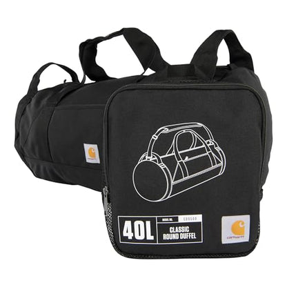 Carhartt Classic 40L Round Duffel Black - color: Black, style: 40l