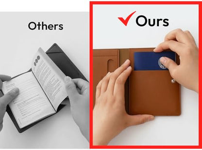 carrotez Premium RFID Blocking Leather Passport Cover – Brown - color: Brown