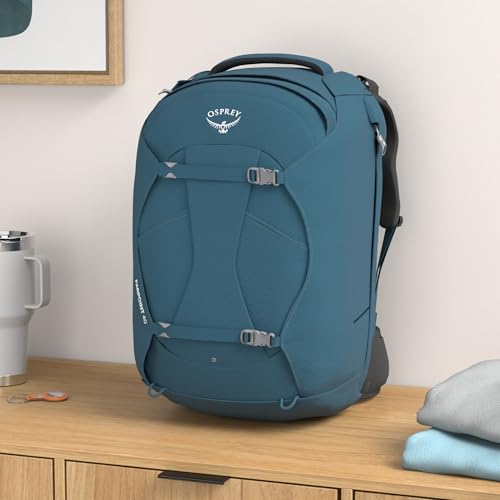 Osprey Fairview 40L Women's Travel Backpack, Night Jungle Blue - color: Night Jungle Blue, style: 40l
