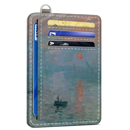 SEAVILIA Small Credit Card Holder for Women, Slim RFID Blocking Wallet - color: Boat