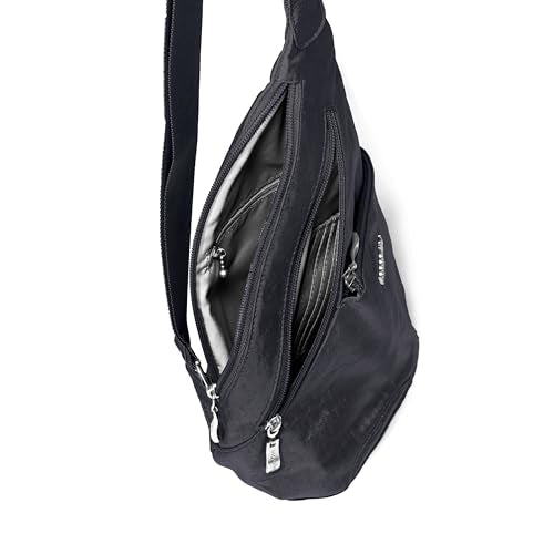 Baggallini Mini Sling - 12x7 Sling Crossbody Bag Backpack with Adjustable Shoulder Strap - color: French Navy