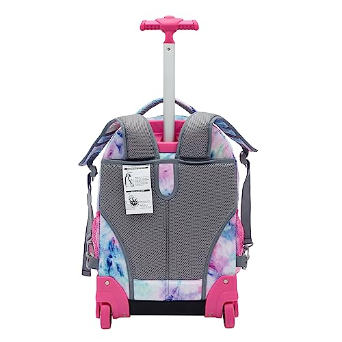 Travelers Club 18" Rolling Backpack with Shoulder Straps, Tye Dye - color: Tie Dye, size: 18 Inch