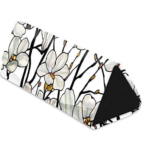 RainCaper Folding Travel Sunglasses & Reading Eyeglasses Case - Vegan Leather, Compact, Magnetic Closure, Slim Trifold Design - color: Tiffany Magnolia
