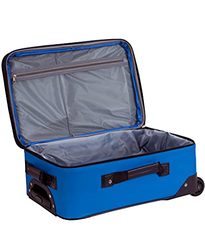 Rockland Journey Softside Upright Luggage Set,Expandable, Blue, 4-Piece (14/19/24/28) - color: Blue, size: 4 Piece (28"/24"/19"/14" Tote)