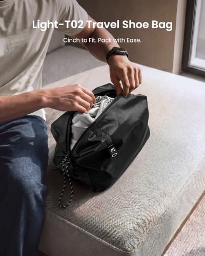 tomtoc Shoe Bag for Travel Packing, Fits Up to US Men’s 13.5/Women’s 15 - size: Shoe Bag-L