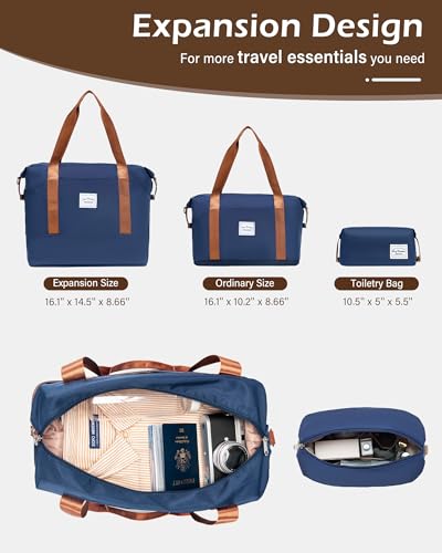 LONG VACATION Luggage Sets, 3 Piece, 20 Inch Carry On Hardshell Suitcase - color: NAVY, size: 3-Piece Set (20-Inch)