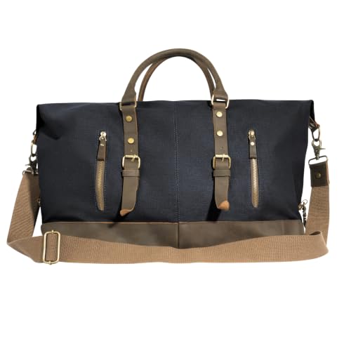 Rothco Extended Weekender Duffle Bag Heavyweight Canvas Travel Bag - color: Black