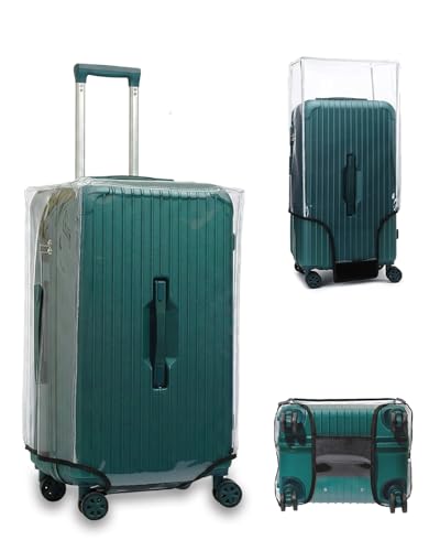 32 Inch Plus Trunk Luggage Cover, Transparent PVC Suitacse Cover, Travel Waterproof Clear Luggage Protector Suitcase Cover - color: Standard (Left Handle), size: 32 inch Plus (Trunk)