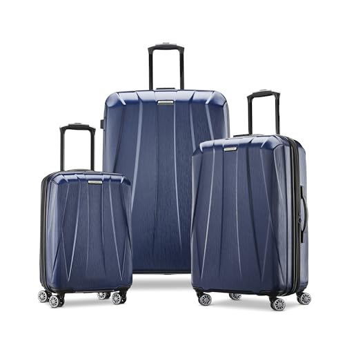 Samsonite Centric 2 Hardside Expandable Luggage with Spinner Wheels, True Navy, 3-Piece Set (20/24/28) - color: True Navy, size: 3-Piece Set (Carry on/Medium/Large)