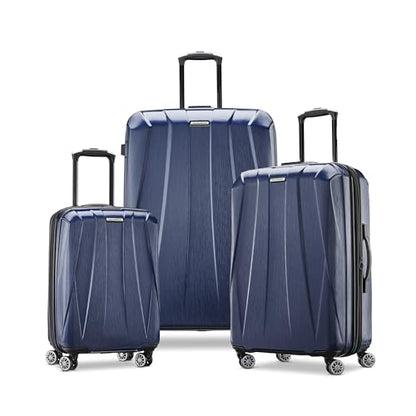 Samsonite Centric 2 Hardside Expandable Luggage with Spinner Wheels, True Navy, 3-Piece Set (20/24/28) - color: True Navy, size: 3-Piece Set (Carry on/Medium/Large)