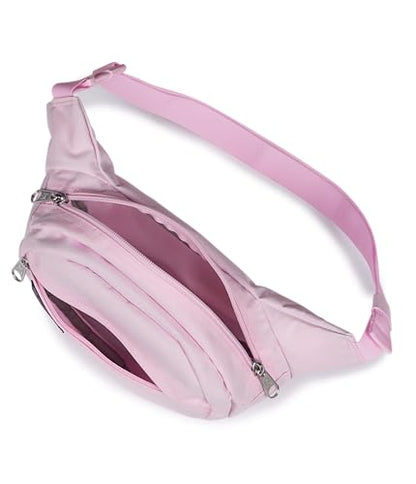 JanSport Fifth Avenue Waist Bag w/Adjustable Strap, Pink Ice - color: Pink Ice