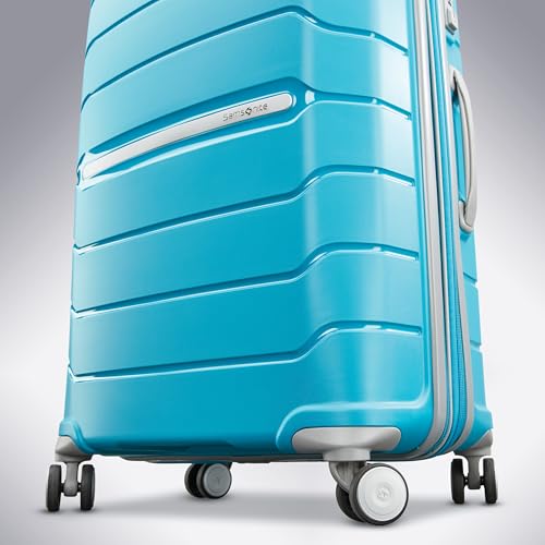 Samsonite Freeform Large Checked Luggage with Dual 360° Spinner Wheels - TSA Lock, Airline-Approved - Lightweight Durable Polypropylene Expandable Hardshell - Ocean Blue - color: Ocean Blue, size: Checked-Large Spinner