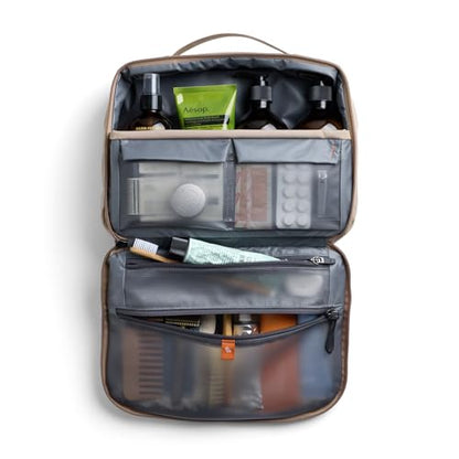 Bellroy Hanging Toiletry Kit Plus 8L, Travel Toiletry Bag - Stone - color: Stone