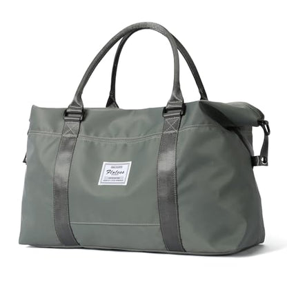 Travel Duffel Bag, Carry On Overnight Weekender Bags for Women - color: A1-Olive Green, style: Extra Large Travel Bag