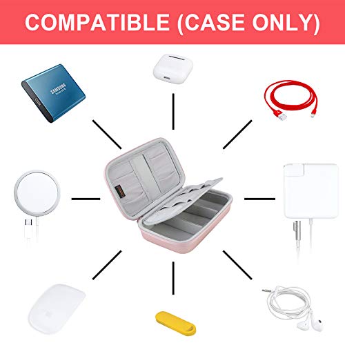 Canboc Hard Electronic Organizer Case Electronics Accessories Storage Bag - color: A-A Rose gold