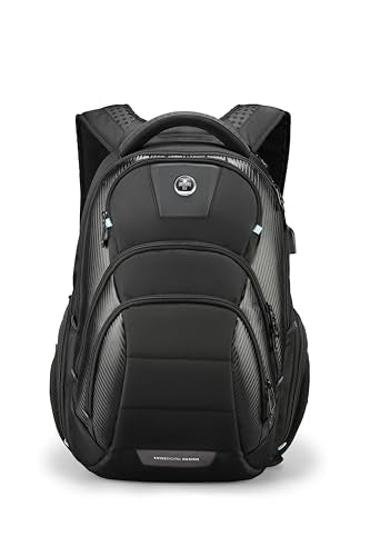 Swissdigital Design Laptop Backpack with Apple Find My Network SD1643FB-01 - color: Black/17inch