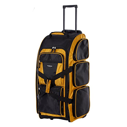 Travelers Club Xpedition 30 Inch Multi-Pocket Upright Rolling Duffel Bag - color: 애로우우드