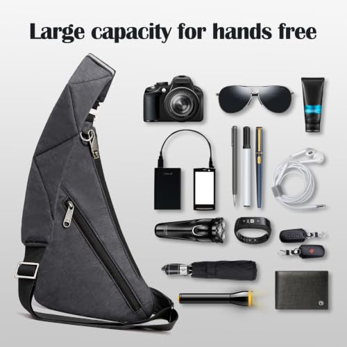 Anti-Theft Sling Bag, Fashion Multiple Pockets Crossbody Bag for Travel